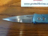 PRO-TECH CUSTOM GODSON BLUE/ABALONE BREND FAMILY 154CM HAND SATIN FINISH BLADE - 5 of 12