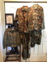 1stBrg/78th Lightning Div LtColonel Combat Pilot Aircrew Boots Jacket Gloves - 1 of 6