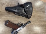 1916 DWM P08, 9mm, ALL MATCHING with 1913 SPANDAU Made, Unit Marked Holster - 1 of 15