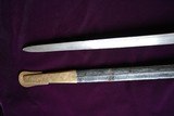 CIVIL WAR CONFEDERATE W J MCELROY FOOT OFFICER SWORD W ETCHED SIGNED BLADE - 5 of 11