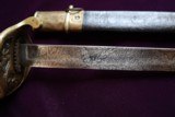 CIVIL WAR CONFEDERATE W J MCELROY FOOT OFFICER SWORD W ETCHED SIGNED BLADE - 7 of 11