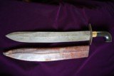 CIVIL WAR CONFEDERATE LARGE BOWIE KNIFE COLLECTION OF LEWIS LEIGH OF VIRGINIA - 6 of 15