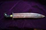CIVIL WAR CONFEDERATE LARGE BOWIE KNIFE COLLECTION OF LEWIS LEIGH OF VIRGINIA - 4 of 15