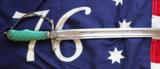 AMERICAN REVOLUTIONARY WAR SILVER HILT SWORD W GREEN IVORY HANDLE HALLMARKED 1773 - 3 of 7