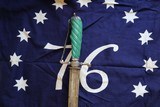 AMERICAN REVOLUTIONARY WAR SILVER HILT SWORD W GREEN IVORY HANDLE HALLMARKED 1773 - 5 of 7