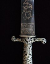 AMERICAN FRENCH INDIAN WAR REVOLUTIONARY WAR SILVER HILT SMALL SWORD HALLMARKED C 1745-55 - 4 of 14