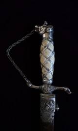 AMERICAN REVOLUTIONARY WAR DOG HEAD SILVER HILT SWORD HALLMARKED 1770 - 3 of 11