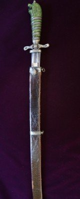 FRENCH INDIAN WAR REVOLUTIONARY WAR LION HEAD SILVER HILT SWORD GUTHMAN C 1750 - 6 of 15