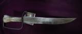CIVIL WAR CONFEDERATE LARGE 18 1/2 D GUARD BOWIE KNIFE NORTH ALABAMA NOT SWORD - 1 of 11