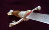 PRE FRENCH INDIAN WAR REVOLUTIONARY WAR DOG HEAD SILVER HILT SWORD CA 1670 - 6 of 14
