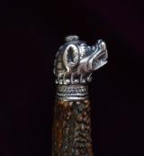 PRE FRENCH INDIAN WAR REVOLUTIONARY WAR DOG HEAD SILVER HILT SWORD CA 1670 - 9 of 14