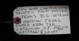 CIVIL WAR CONFEDERATE OFFICER J C WILSON HOUSTON TEXAS SWORD 5 KNOWN EXAMPLES FROM KEVIN HOFFMAN COLLECTION - 8 of 11