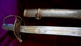 CIVIL WAR CONFEDERATE NASHVILLE PLOW WORKS CAVALRY SWORD W CSA ON GUARD - 1 of 8