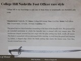 CIVIL WAR CONFEDERATE COLLEGE HILL ARSENAL FOOT OFFICER SWORD PUBLISHED FROM KEVIN HOFFMAN COLLECTION - 10 of 14