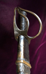 CIVIL WAR CONFEDERATE HAMMOND MARSHALL GEORGIA CAVALRY SWORD WITH CSA ON GUARD - 9 of 12
