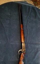Unfired Browning model 1886 saddle ring carbine .45-70 lever action rifle - 1 of 15