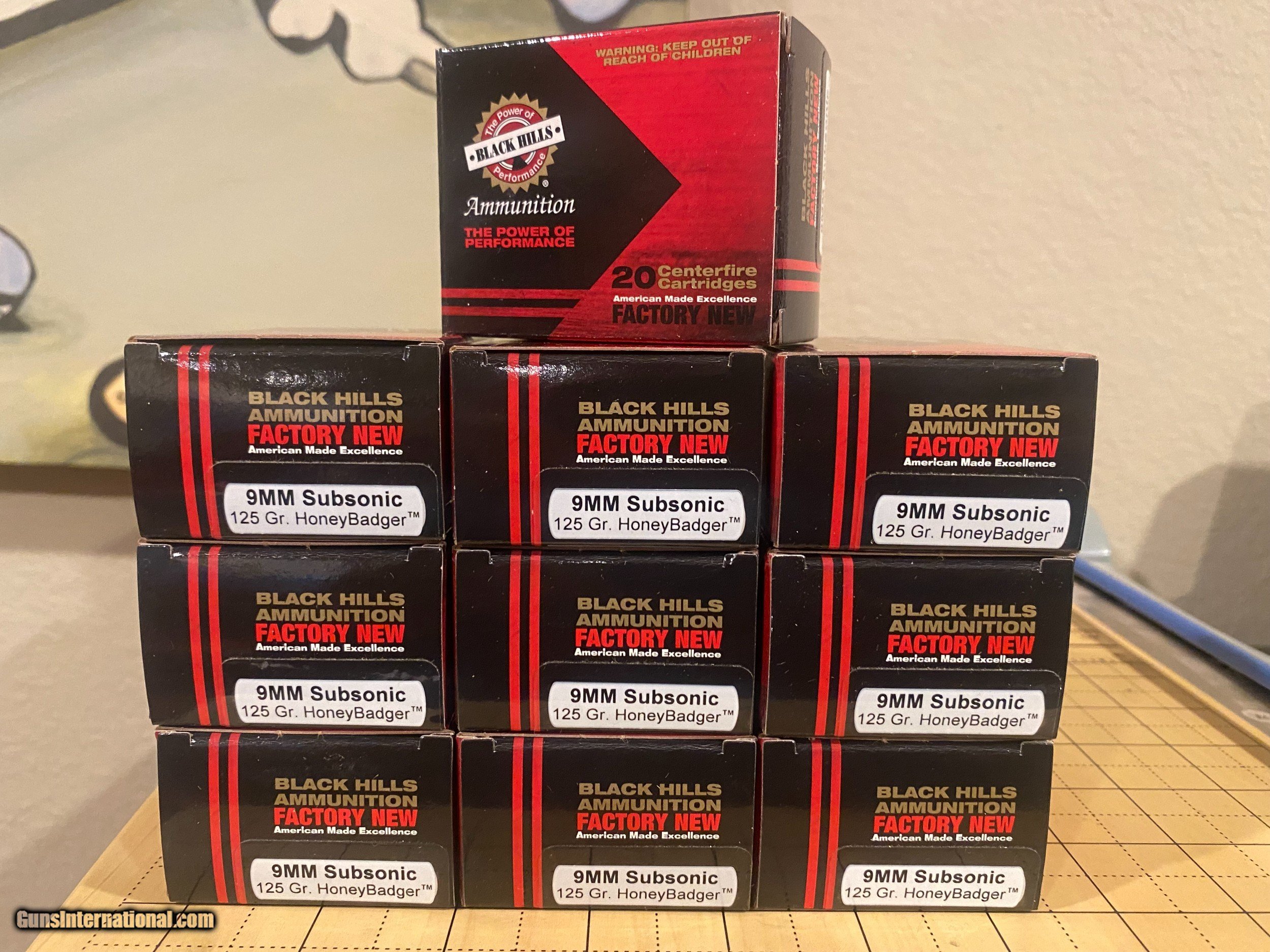 Black Hills Ammunition 9mm Subsonic 125gr. HoneyBadger JAG/LEHIGH 200rds