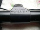 Lyman All-American 4X Scope with Tru Lok Rings and Bases for Winchester M70 - 2 of 15