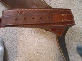 George Lawrence Western Rig- Brown, for Colt SAA 7 1/2 inch or shorter- Excellent - 8 of 12