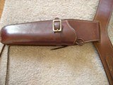 George Lawrence Western Rig- Brown, for Colt SAA 7 1/2 inch or shorter- Excellent - 2 of 12