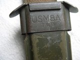 US M4 Bayonet for M1 Carbine mfg. by Turner (TMN) w/M8A1 Scabbard - 11 of 15
