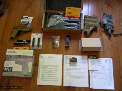 Sig Sauer M17 Surplus Pistol w/ PAIL plus Accessories & CO2 Trainer Pistol