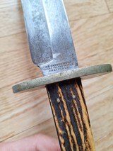 24 inch WM Jackson & co 1850s Bowie knife pictured in flaydermans - 4 of 5