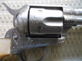 Colt SAA .45 4.75 inch
engraved carved pearl grips - 5 of 9