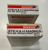 Winchester 375 H&H 300gr Silvertip Hunting Ammo - 1 of 6