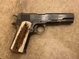 Turnbull 1911.45 ACP with "C" Level "Flute" engraving and Nitre blued parts - 2 of 15