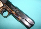 Custom Turnbull 1911 .45 ACP with "C" Level "Flare" Engraving and Nitre Blue - 11 of 15