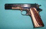 Custom Turnbull 1911 .45 ACP with "C" Level "Flare" Engraving and Nitre Blue - 3 of 15