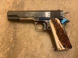 Custom Turnbull 1911 .45 ACP with "C" Level "Flare" Engraving and Nitre Blue - 1 of 15