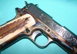 Custom Turnbull 1911 .45 ACP with "C" Level "Flare" Engraving and Nitre Blue - 6 of 15
