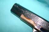 Custom Turnbull 1911 .45 ACP with "C" Level "Flare" Engraving and Nitre Blue - 5 of 15