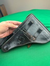 WW2 1942 Mauser Black Widow Luger Rig-Matching numbers-GI Bringback - 8 of 14
