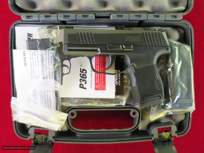 SIG SAUER P365 9MM LUGER LIKE NEW IN CASE