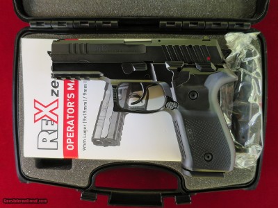 AREX REX ZERO 1S 9MM LUGER LIKE NEW IN CASE