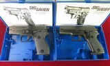 SIG SAUER P225 P6 MATED PAIR LIKE NEW IN BOX 9MM LUGER SOLD AS PAIR SWISS AND GERMAN - 1 of 15