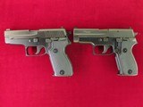 SIG SAUER P225 P6 MATED PAIR LIKE NEW IN BOX 9MM LUGER SOLD AS PAIR SWISS AND GERMAN - 2 of 15