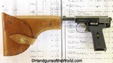 Webley M&P 7.65mm, WWI KIA Provenance with Holster