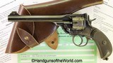 Webley Mark V Service Revolver, .45acp with Rare 7 1/2? Barrel, Provenance and Holster