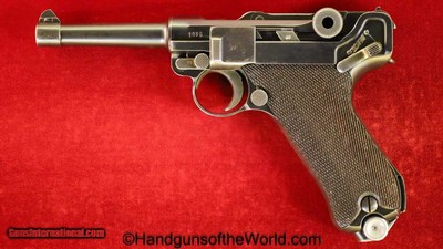 Luger, Mauser P.08 S/42-G Date, 9mm-German WWII Issue