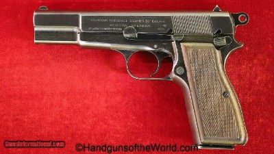 FN Browning High Power, 9mm, Late War German WWII Issue-Excellent