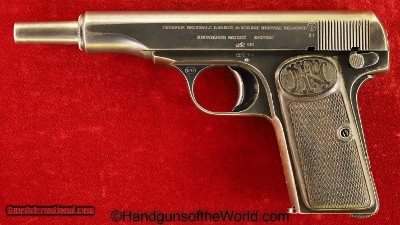 Browning FN 1910, 7.65mm, Czech Proofed/Dated 1931 with Extended Barrel