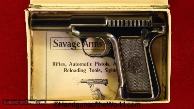 Savage 1907, .32 caliber High Polish, Superb in Box