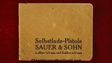 Sauer 1913, 7.65mm with Original Box - 14 of 15