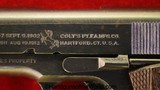 Colt 1911, .45acp, US Army Issue, Built in 1918-Mint Black Army - 5 of 14