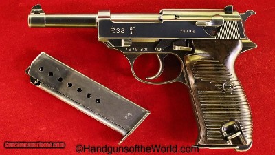 Walther P-38, AC-41, 9mm, 2nd Variation with Experimental Open Sear