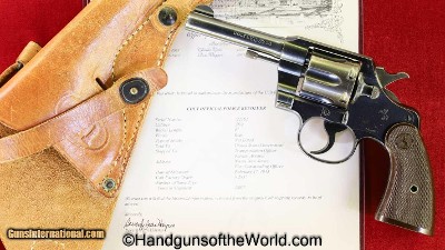 Colt Official Police, .38 Special, US Military Issue with Holster